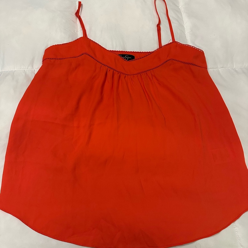 Jessica Simpson Bright Orange Red color camisole.  Excellent condition